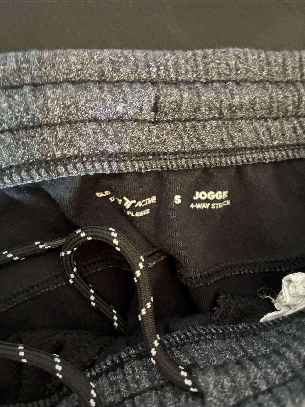 Old Navy women’s Sz S  Dark charcoal  Gray Jogger Sweatpants dynamic fleece - Picture 2 of 3